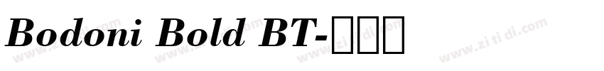 Bodoni Bold BT字体转换
